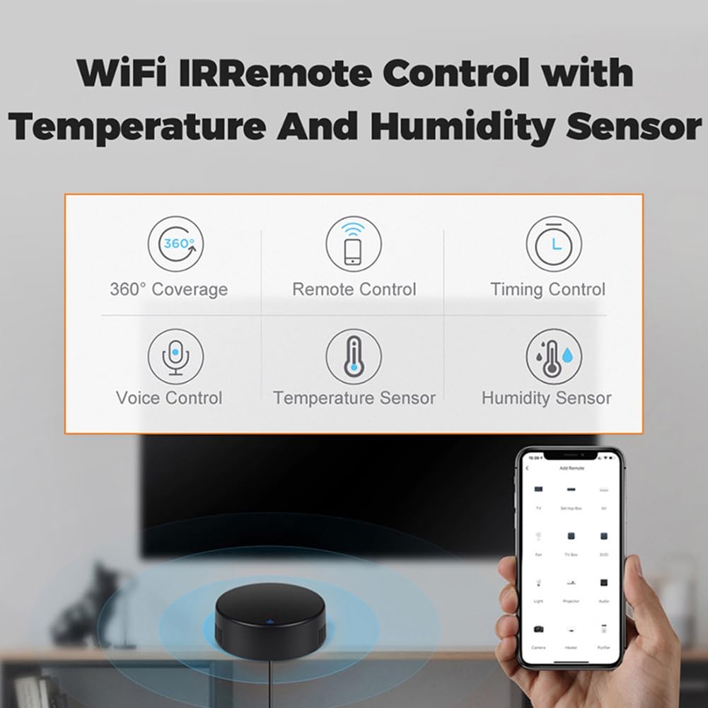 3 Stück WiFi-Fernbedienung Home Tuya APP Intelligente WiFi-Universalfernbedienung für Fernseher/Klimaanlage/Ventilator