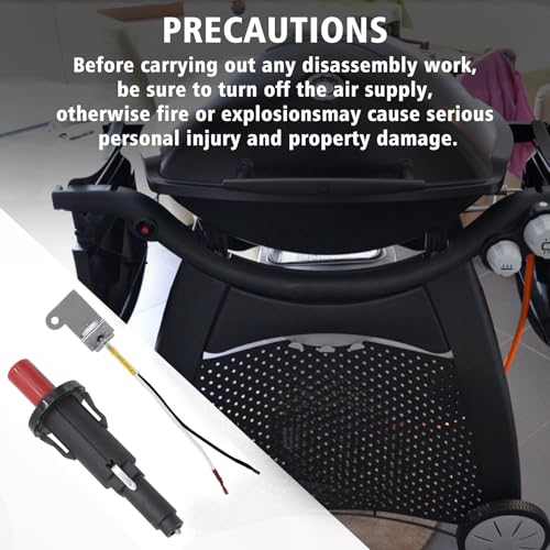 Image of 60092 Grill Push Button Igniter Kit for Weber Q300 /Q3000 Series Gas Grill | Complete piezo igniter replacement for Weber Q300 /Q3000 series. Fits Weber 424001 426001(2006) 586002 57060001 57067001