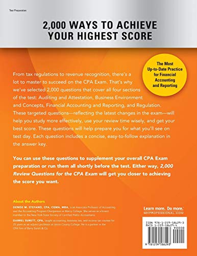 McGraw-Hill Education 2,000 Review Questions for the CPA Exam