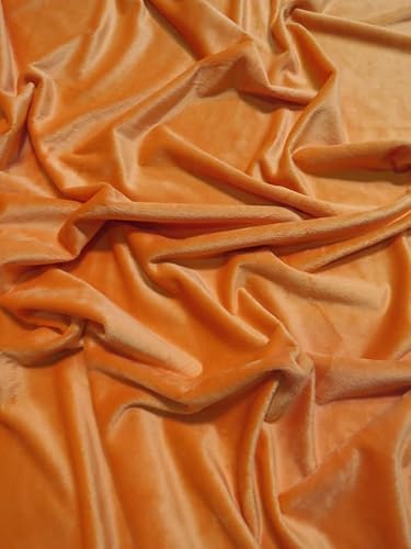 Solid Minky Fabric - Orange - 58
