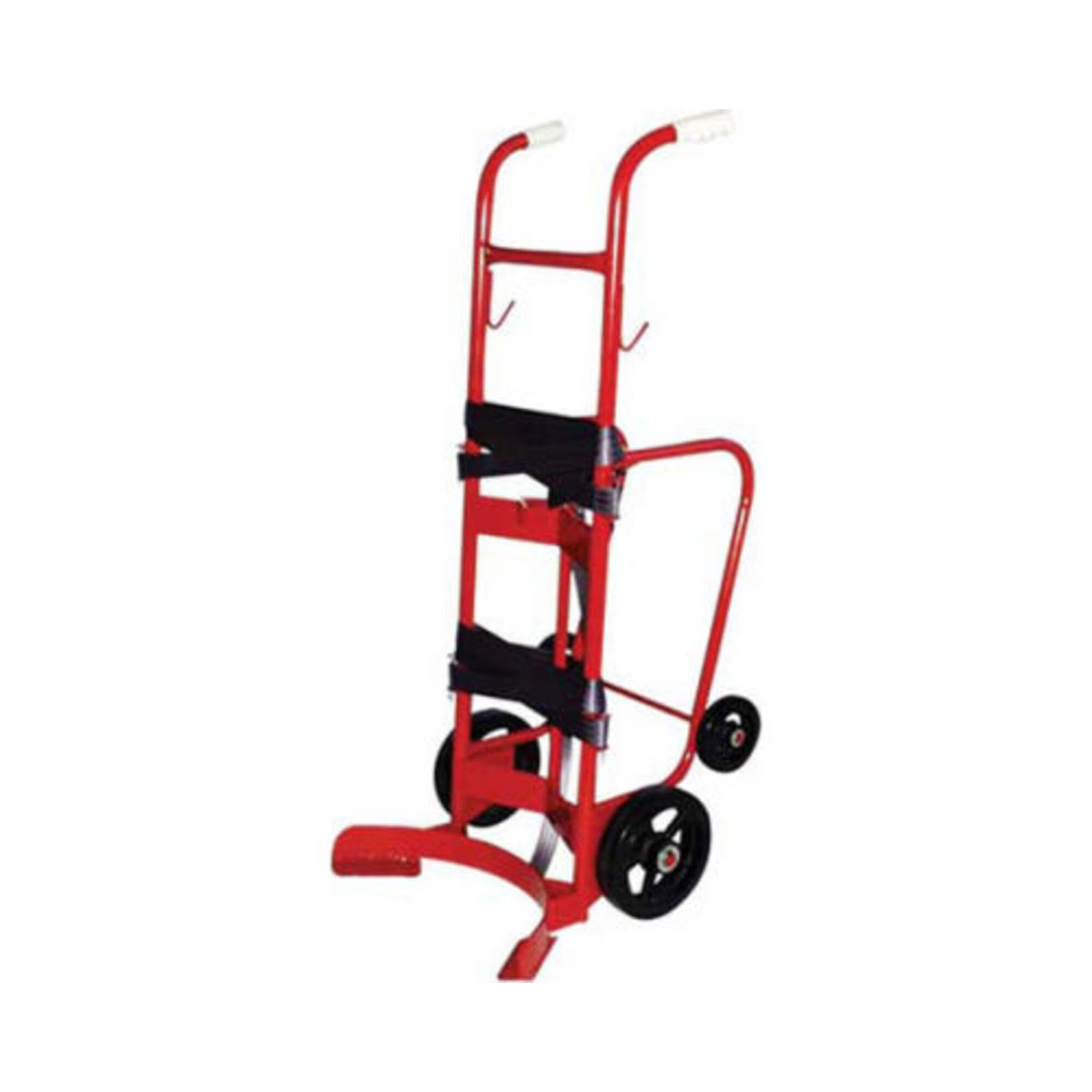 Milwaukee Hand Trucks 42779 55 Gallon 4 Wheel Poly/Steel Drum Truck with Two Piece Strap