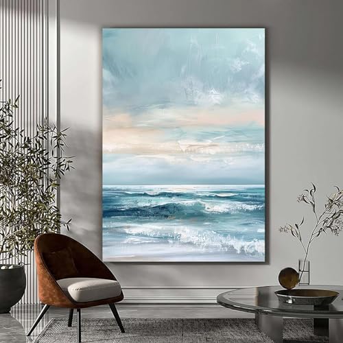 Tableau decoration murale 70x100cm abstrait pour masquer un mur nu
