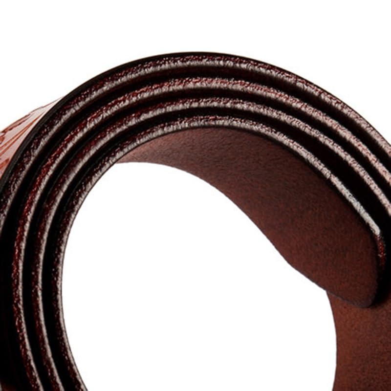 Vintage Embossed Decorative Genuine Leather Women's Jeans Wide Belt3