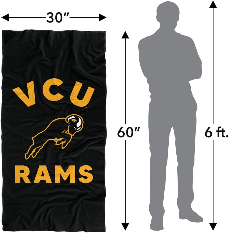LOGOVISION Virginia Commonwealth University Rams Beach Towel 30" x 60"