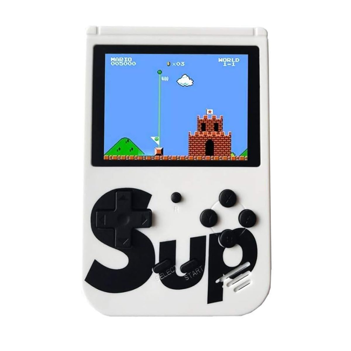 YU WELL 400 in 1 SUP GAMEBOX Classic Retro Gaming Console (Single Player, White)