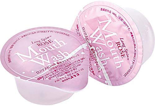Okina Long Spin Rose Anticavity Mouth Wash for Bad Breath, 14ml x 10 Single Use Travel Size Packets