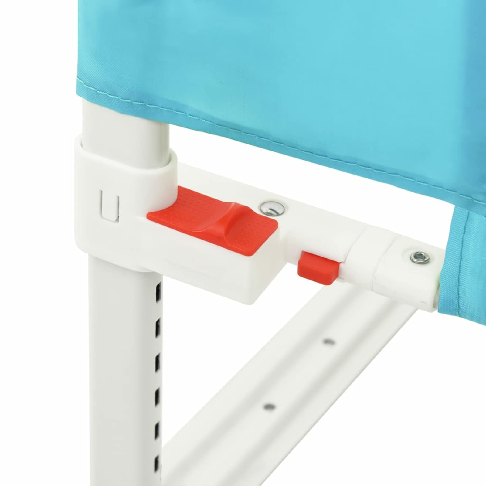Tidyard Barandilla de Seguridad Cama de Niño Protección de Seguridad Barrera para Cama Altura Ajustable Barandillas Cama Infantil Protección contra Caídas Azul Tela 190x25 cm