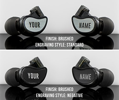Image of MEE audio Personalized M6 PRO in Ear Monitor Headphones for Musicians w /Engraved Metal Faceplates: Choose an Artwork and /or Add Custom Text, Noise Isolating Professional Earbuds w /Replaceable Cables