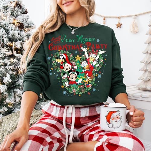 Disney Christmas Shirt, Mickey’s Very Merry Christmas Party Sweatshirt, Mickey & Friends Christmas Sweatshirt, Disneyland Xmas Family Shirt2