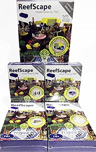 ReefScape Model Series 3 Complete set of 5 Models: Large Emperor Angelfish, 2 x Seahorse plus Pipefish, 2 x Black & White Bannerfish, Regal Tang, Regal Angelfish
