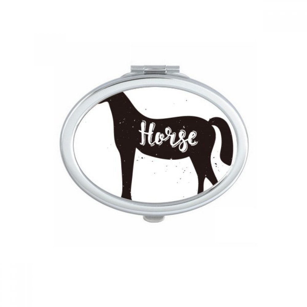 Miroir de main hippopotamus portable pour corriger son maquillage discrètement