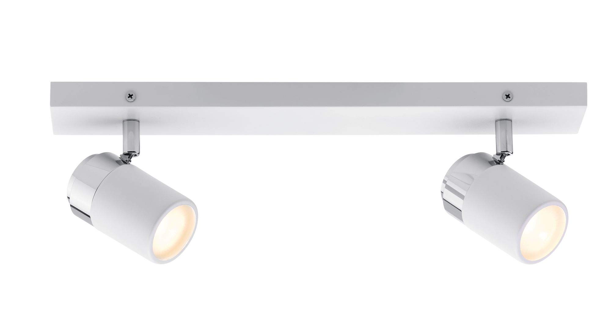 Paulmann 66711 Spotlight Zyli IP44 max. 2x10W GU10 Bianco/cromo 230 V metallo