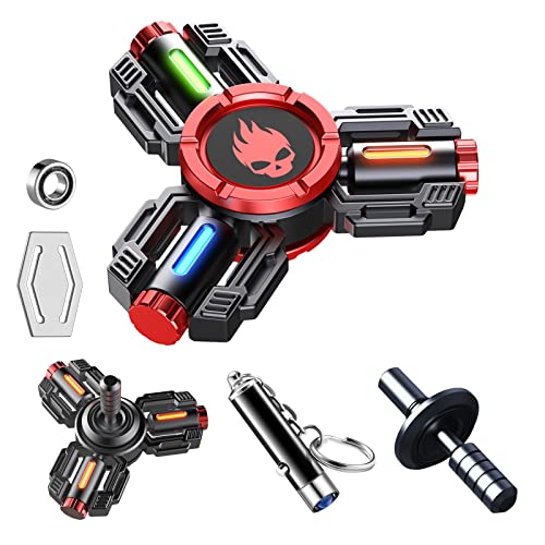 Image of INNOPLUS Fidget Spinners, Fidget Spinner Gifts for Adults Kids, Finger Hand Spinner, Metal Fidget Spinner, Fidget Toys, Fidgets for Kids, Stress Anxiety ADHD Relief Figets Toy, Luminous Night Effects | Metal Fidget Spinner Gifts, Fidget Toys for Stress Anxiety ADHD Relief,Silent Long Time Spin Precision Bearing