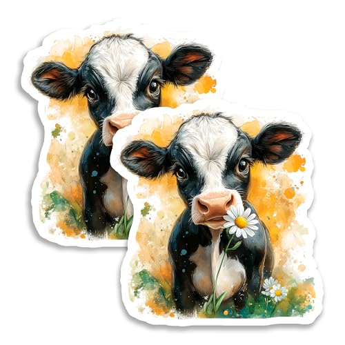 Imán decorativo de vaca 4 pulgadas 2 unidades