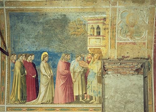 Tableau mural Giotto procession des noces pour habiller un grand mur de chambre