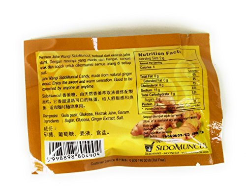 Sido Muncul Permen Jahe Wangi Herbal Candy, 20 Sachets miniatura 2