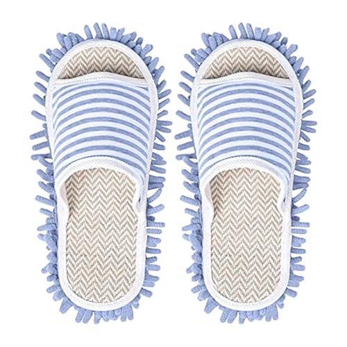 Mopping Slippers, Mop Slippers for Floor Cleaning,Women Microfiber Slipper Dusting Mop Washable,Microfiber Slipper Cleaning Mop Floor Dust Dirt Hair Cleaner for Kitchen Floor