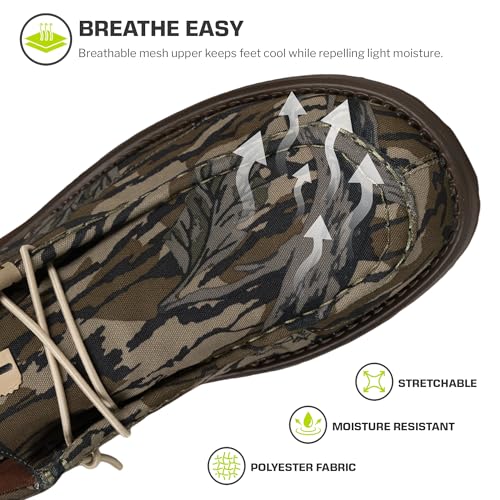Gator Waders Mens Camp Shoes - Breathable Slip-On Loafers - Elastic Laces - Ultralight All Day Cushioning - Fitted Feel2