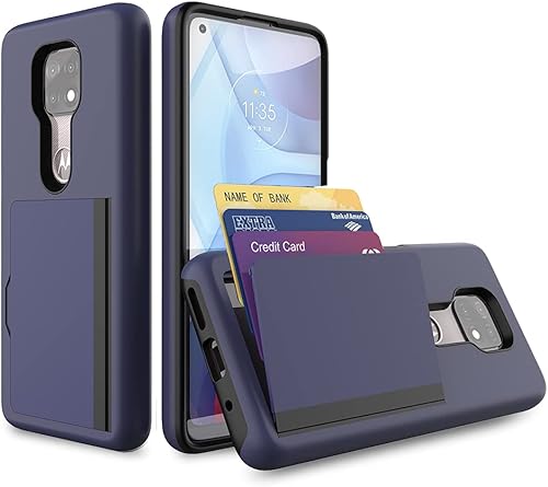 Moto G Power 2021 Edition - Funda protectora híbrida de silicona para Motorola Moto G Power 2021 Edition - Gris