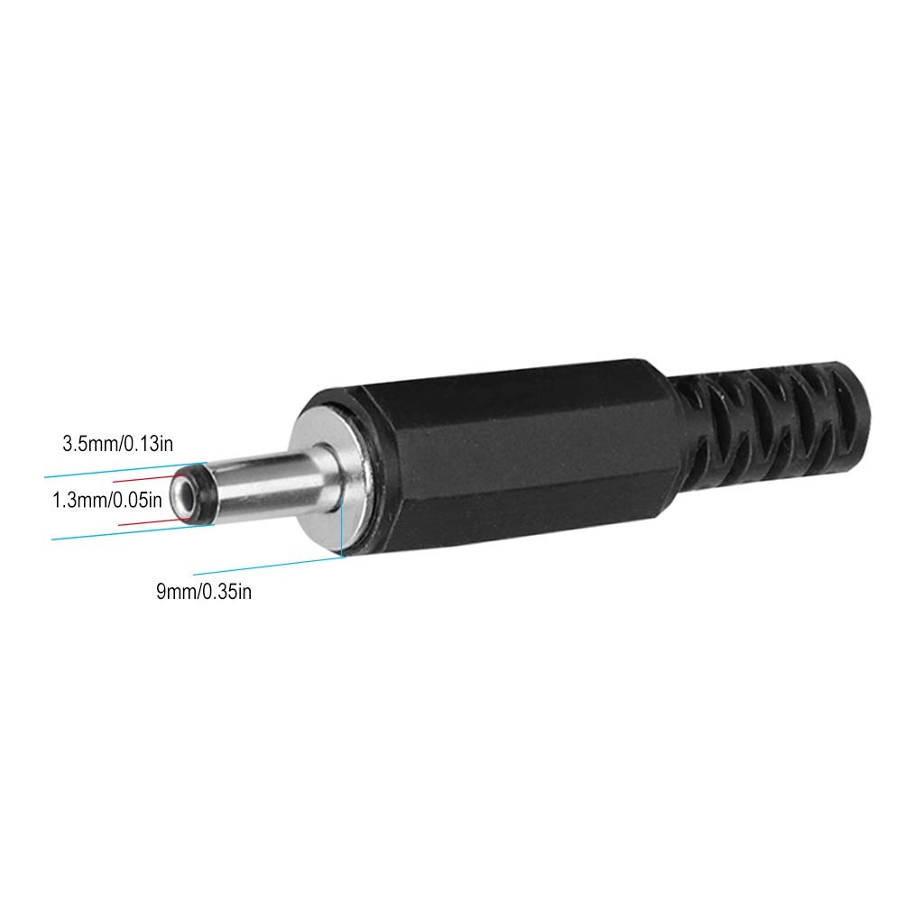 Ejoyous MALE DC-NOTOL Conector Conector Coaxial, 5pcs Auriculares Estéreo Elasticidad Ideal para Pequeños Proyectos Electrónicos y Aplicaciones CCTV, Funciones 5.1 Canal Hi-Fi, Estéreo
