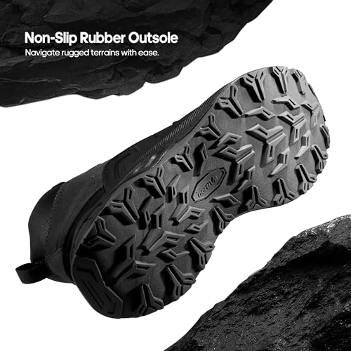 NORTIV 8 Women's Hiking Boots,Size 7.5W,Dark Grey,SNHB2312W-W