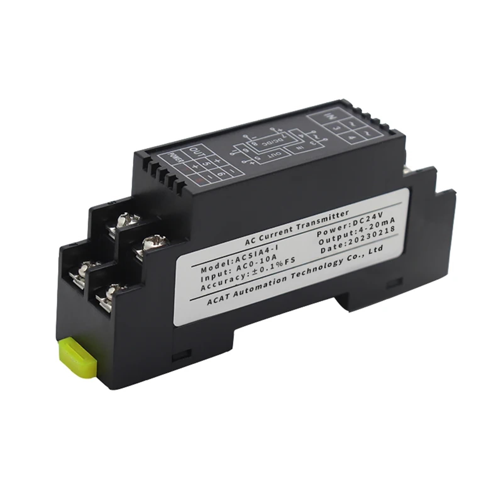 Module convertisseur de courant isolé rail DIN 35mm de classe industrielle