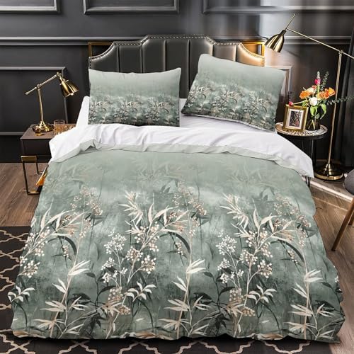 Housse de Couette Microfibre Hypoallergique Douce Parure de Lit 140x200 3D - 2