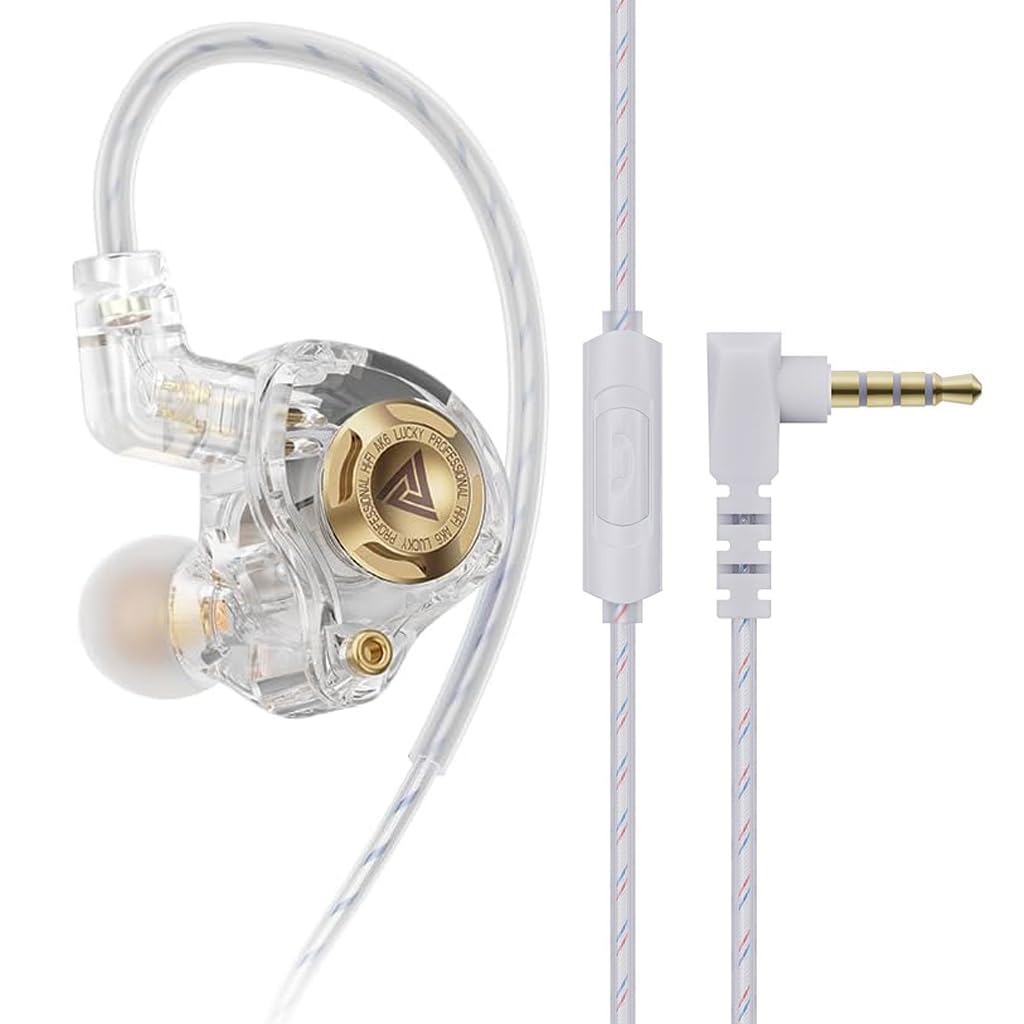 Concept Kart QKZ AK6 Lucky White Earphones - Image 1