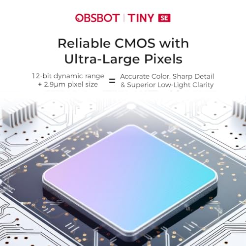 Image of OBSBOT Tiny SE AI-Powered PTZ Webcam, FHD 1080p@100FPS | 1 /2.8″ Sensor, AI Auto Tracking, Gesture Control, 4X Zoom, Staggered HDR, Noise-Cancelling Mic | Webcam for Streaming & Video Calls