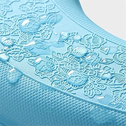 ZYYXB Weicher WC-Sitzbezug Wasserabweisende WC-Sitzmatte O-förmiges WC-Sitzkissen Zuschneidbarer WC-Sitzbezug Verdicken Sie warme WC-Sitzbezüge,Blau – Bild 4