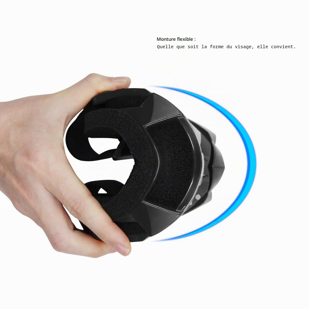 Lunette de Moto Cross, Lunettes de Protection de sécurité réglables, Lunettes de Ski anti-UV