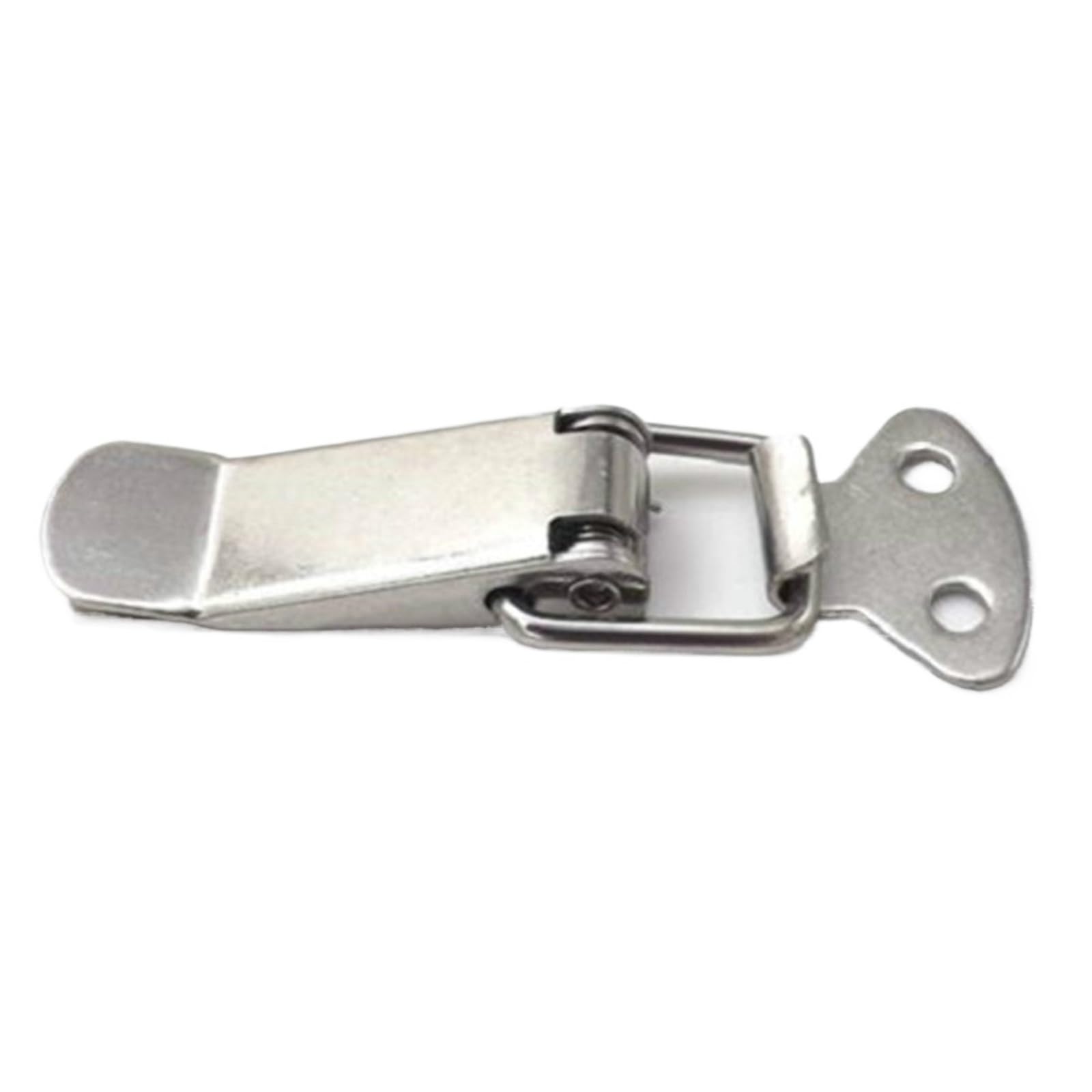 Zihdke Silver 4 Pcs Duck-Mouth Buckle Vintage Mini Lock Chest Box Gift Suitcase Case Buckles Toggle Hasp Latch Catch Clasp For Toolbox