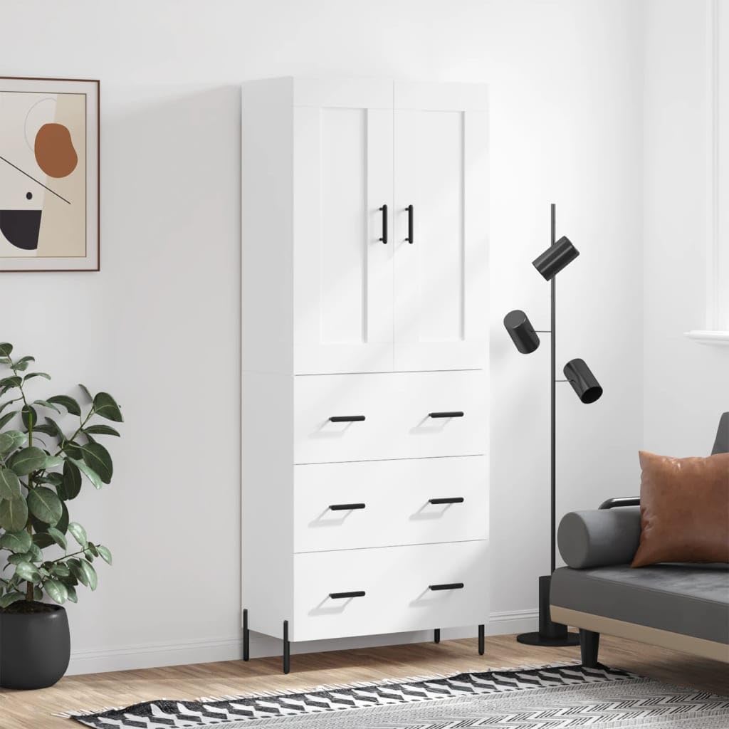 Aparadores altos para ganar espacio en zonas estrechas con un mueble de 34 cm de fondo
