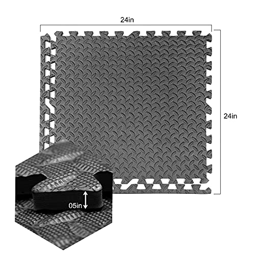 SK-DEPOT-Interlocking-Improved-Size-24in24in05in-Puzzle-Exercise-Mat-EVA-Foam-Cross-Pattern-Interlocking-Tiles-Floor-Mats-Protective-Flooring-for-Cushion-for-Workouts-Gym-Equipment