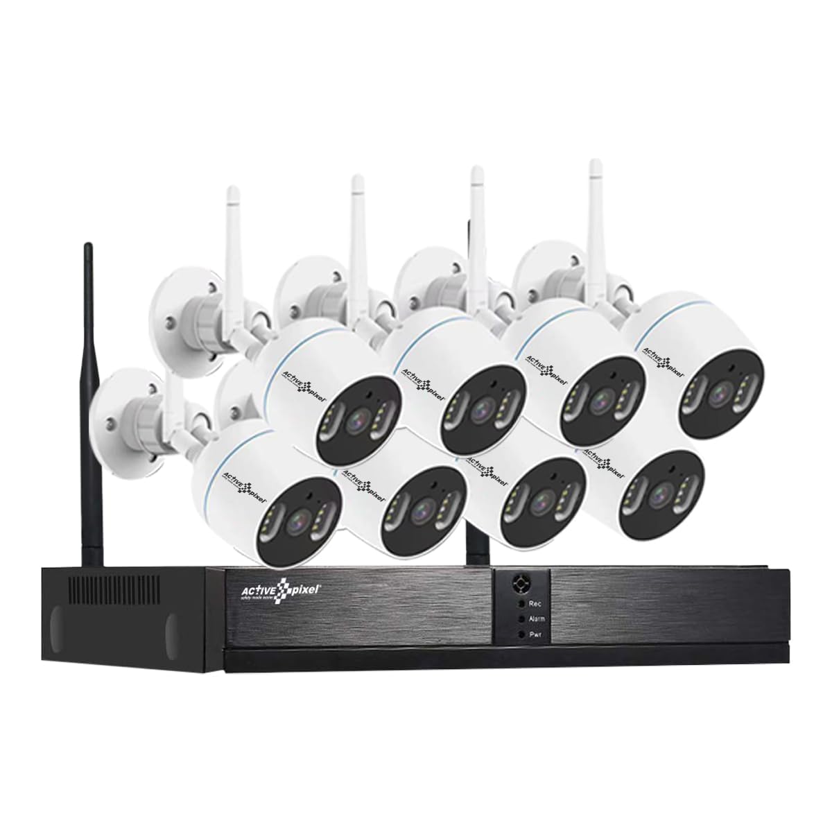 Active Pixel Wireless NVR kit | 3MP 8 Channel HD | Outdoor/Indoor | Colour IR Vision | Wireless IP Security Cameras | Surveillance for Remote Area, Office use, Construction site, Home Surveillence (B0CJ72SRDF) Amazon Price History, Amazon Price Tracker