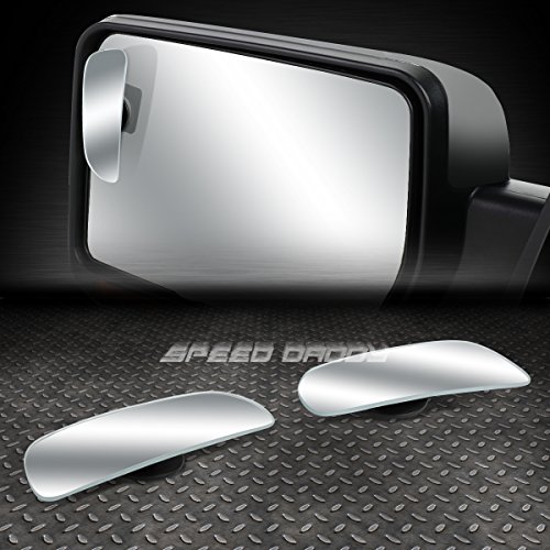 Compatible With Tundra Black Manual Folding Amber Led Signal Towing+Adjustable Blind Spot Mirror #TOP7