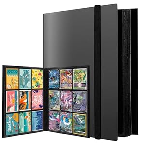 PUWOWYE Sammelkarten Album 360 Karten Schwarz