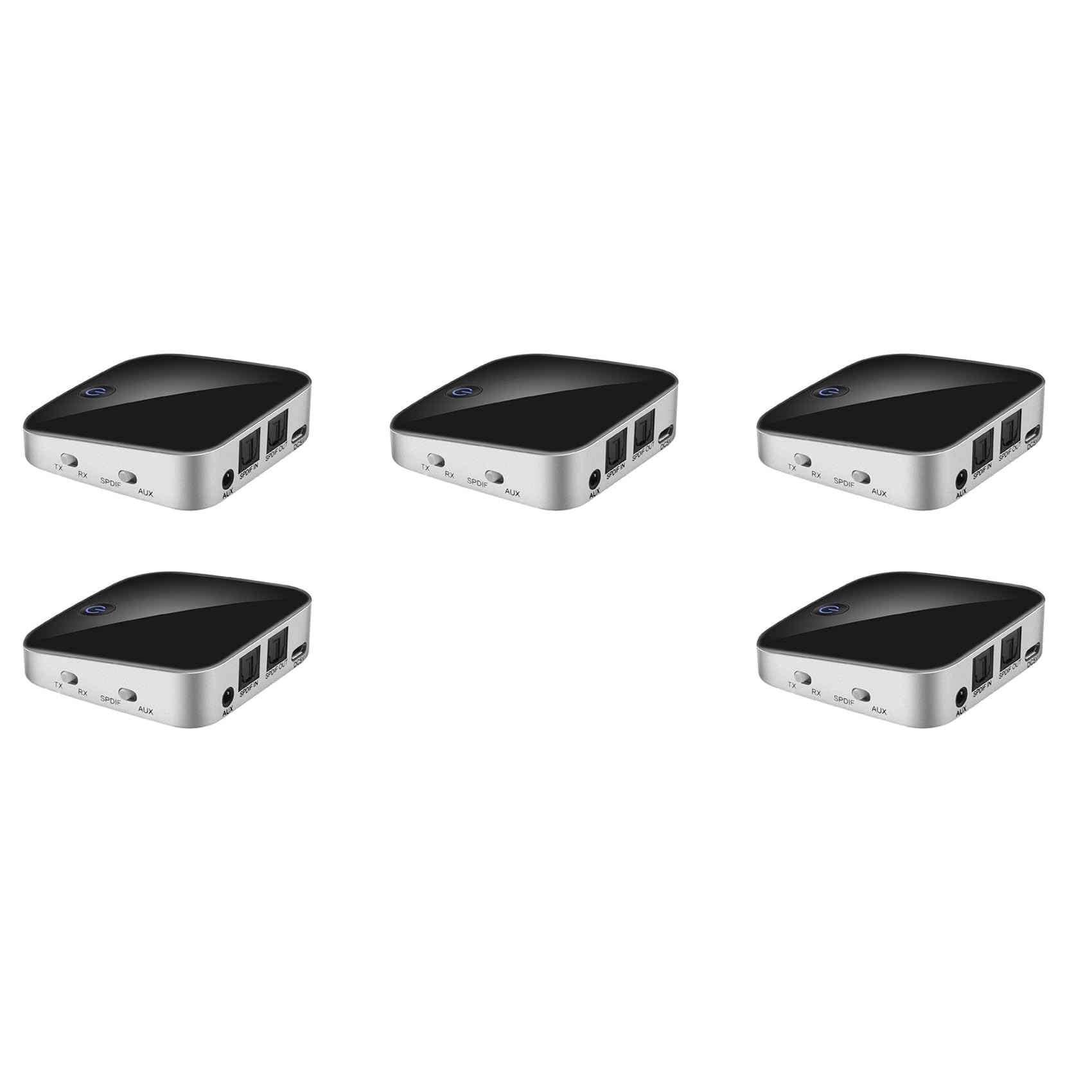 5X -029 Adaptador Bluetooth 5.0 2 en 1 Transmisor Bluetooth 3.5mm AUX SPDIF Receptor Audio para Auriculares Altavoz