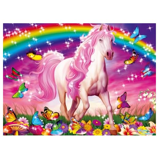 Hästdröm 100 bitar glitter pussel