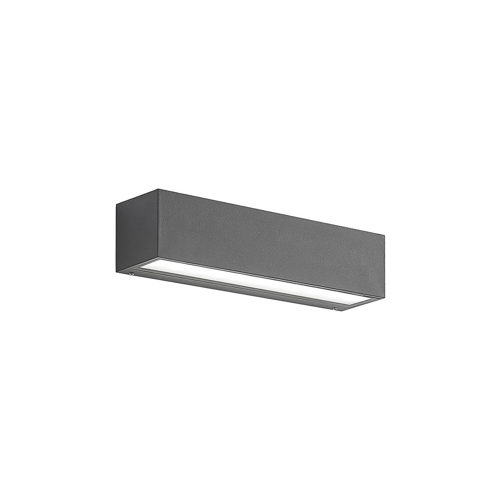 Lucande LED Outdoor Wall Light Lengo (Modern) in Black Made of Aluminium (1 Light Source,) from wall lamp for Exterior/Interior Walls, House Terrace und Balcony