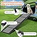 Dog Ramp for Car 𝟕𝟏”𝐱𝟐𝟎” Large Folding Pet Stair Ramps for Truck, SUV, with Non-Slip Surface, Up to 250LBS, Outdoor Dog Car Ramp for Medium & Large Dogs, Portable Pet Steps