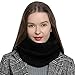 Produktbild DonDon Loop Schal Damen Winter Schlauchschal Winterschal Rundschal weich und warm schwarz