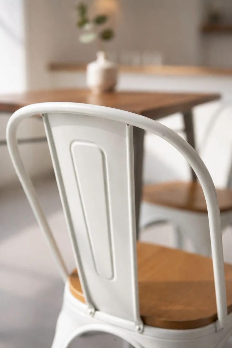 Regalos Miguel - Sillas Comedor - Silla Torix Madera Natural - Blanco