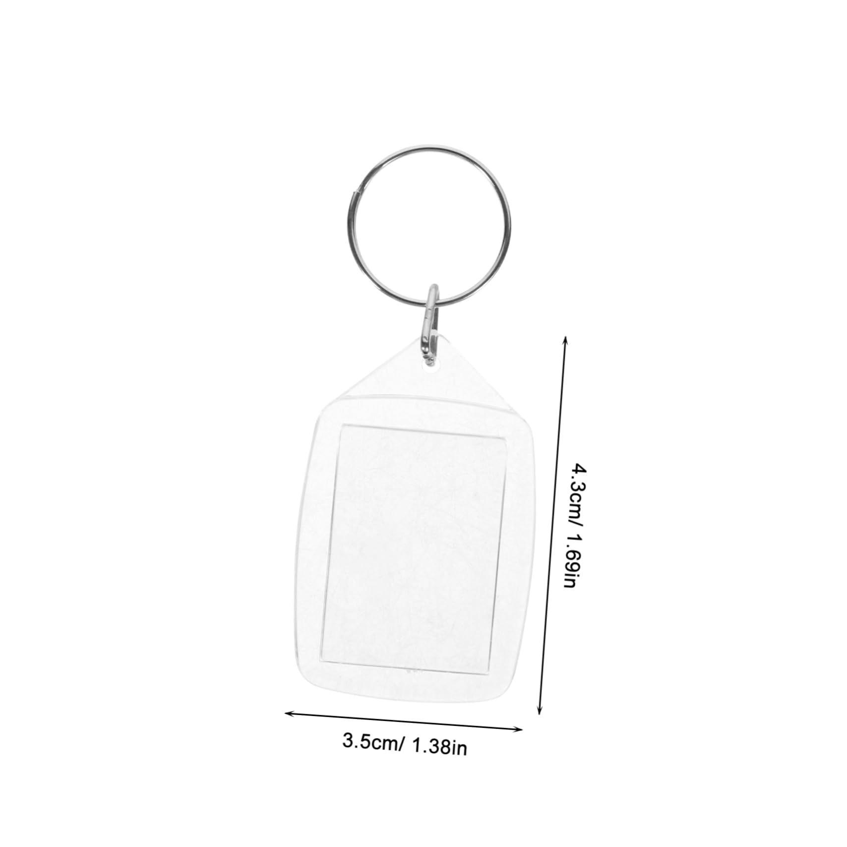 DOITOOL 4 Set Portachiavi Con Foto In Plastica Portachiavi Con Cornice Staccabile In ​​Plastica Decorativi Accessori Per Chiavi Vuoti 10 pezzi*4