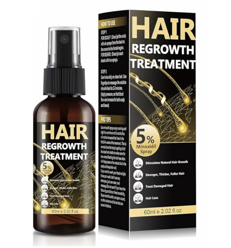 5% Biotin Serum - Enriched For Men & Women. Promotes Hair Growth & Thickness. Ideal Scalp Care For Healthier Hair - Biotin Hair Regrowth Serum - 60ml