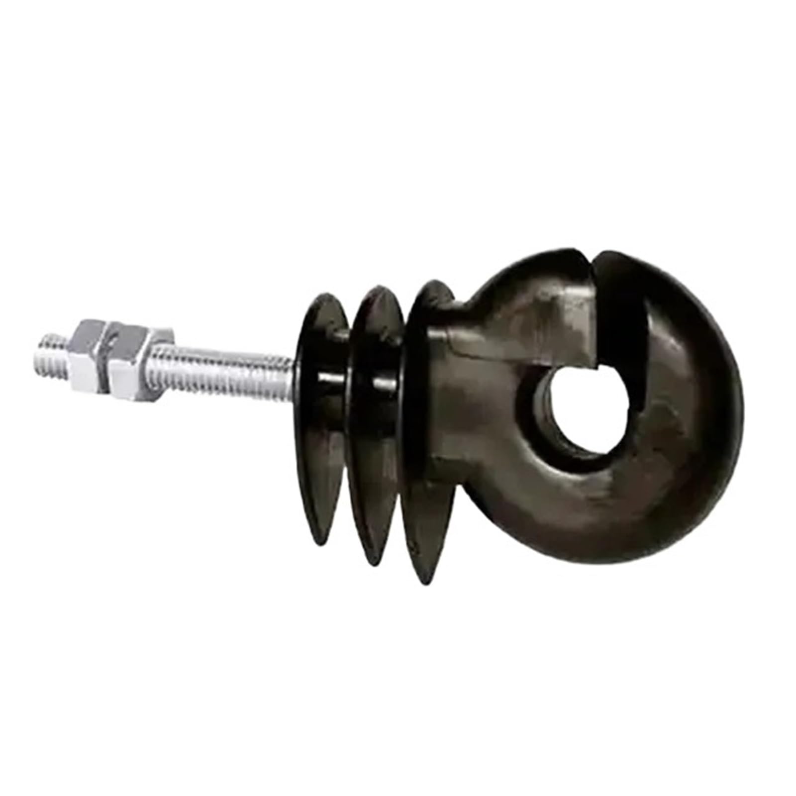 Anillo Aislador Aisladores Aislador de cerca eléctrica for granja ganadera, anillo rosca for aves corral y tornillo en poste madera, 50 Uds