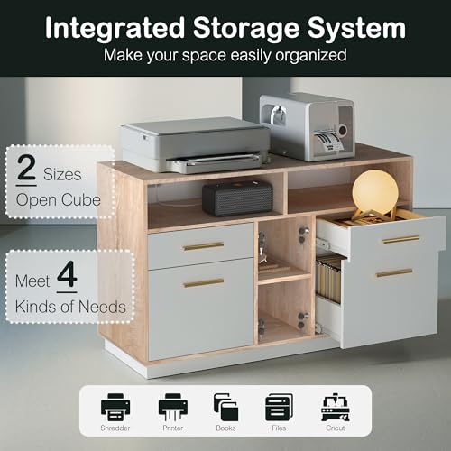 Image of ModernMate 4 Drawer File Cabinet with Lock for Home Office