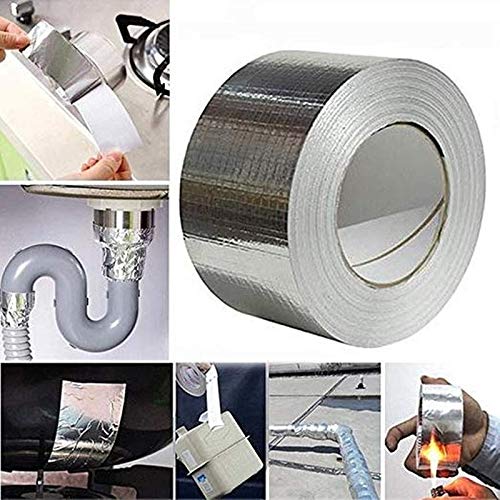 Image of UCRAVO Aluminum Butyl Tape Waterproof Duct Tape Super Repair Crack Thicken Butyl Waterproof Tape Home Renovation Tools (Aluminum Tape)