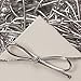 8 inch Silver Stretch Loops Shiny Metallic Braided Elastic Cords Pack of 100