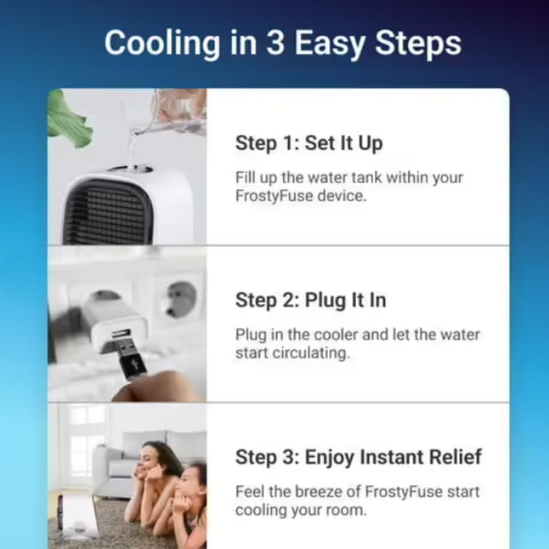 Frosty Fuse Air Conditioner dile adios al calor sofocante en tu dormitorio 3